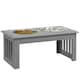 image 1 of PawHut Raised Dog Bowls Pet Feeder Raised Elevated Stainless Steel Food Grey