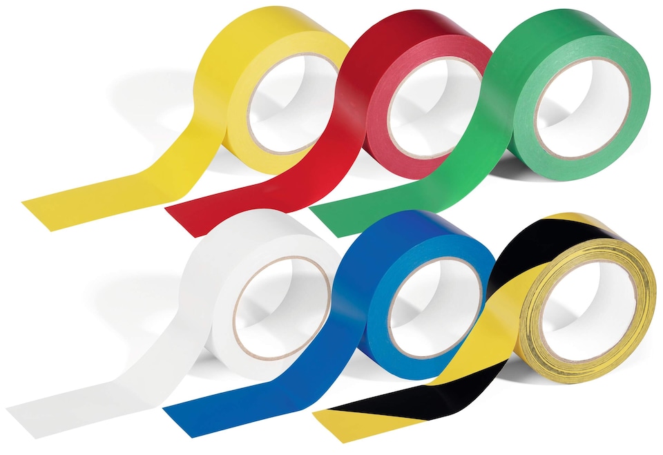 image 1 of Durable DURALINE Strong Removable PVC Floor Marking Tape | 50mm x 33m | Green | Green