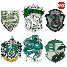 Harry Potter And The Deathly Hallows Deluxe Slytherin Stickers (Pack of 50) - Multicoloured - One Size