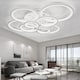 image 2 of Living and Home Modern Circular LED Semi Flush Ceiling Light for Nordic Decor