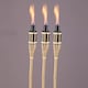 image 3 of Black Bamboo Torch Lanterns - Outdoor Garden Oil Patio Lights