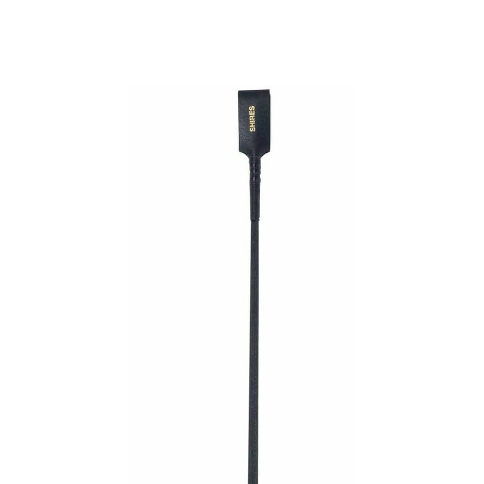 image 1 of Shires Leather Horse Show Whip - Black - 24in