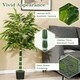 image 3 of COSTWAY Set of 2 125 CM Artificial Bamboo Tree Greenery Plants Green | One Size