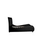 image 5 of Orion LED Lights Headboard Gaming Style Black Faux Leather Bed Frame (Double)