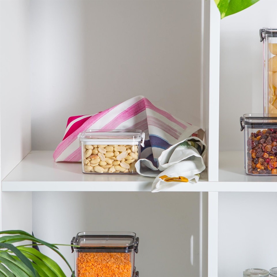 image 1 of Argon Tableware Food Storage Container - 460ml - White Reusable Airtight Stackable Meal Prep Lunch Box with Clip-Lock Lid