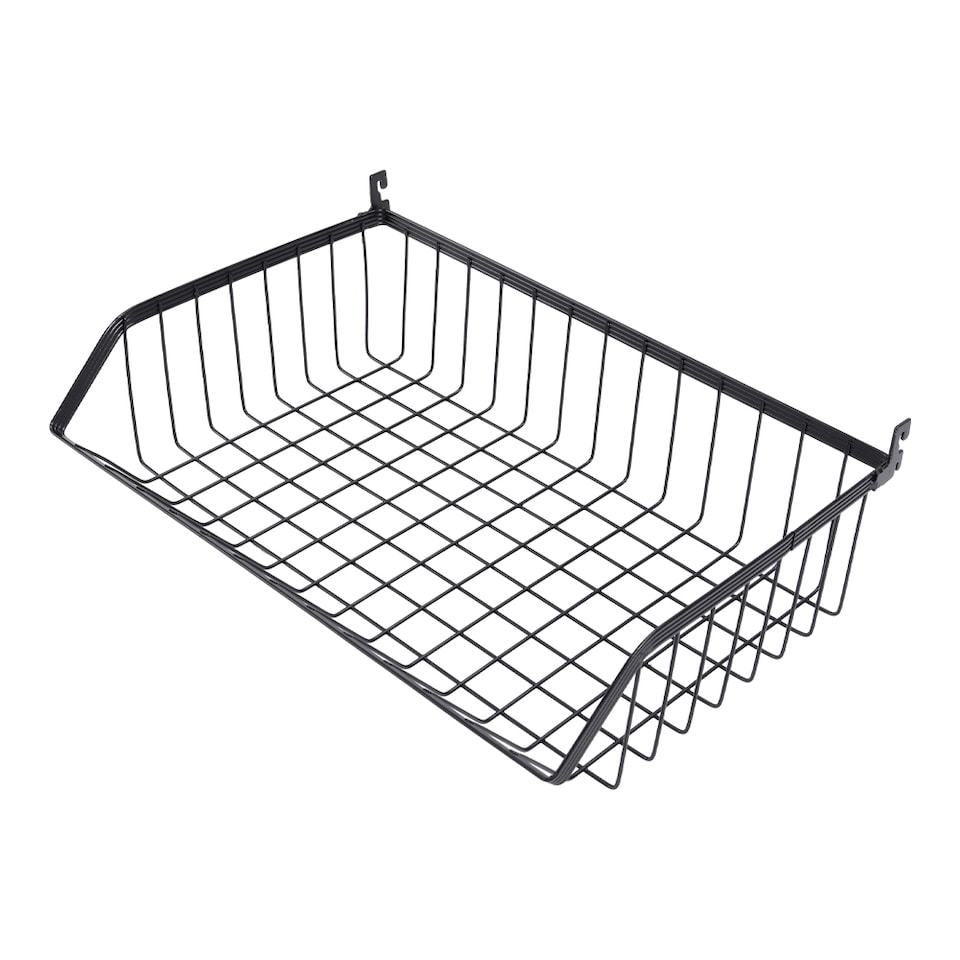 image 1 of Living and Home 4-Tier Kitchen Organizer Trolley with Removable Basket | Black | 4 Tier