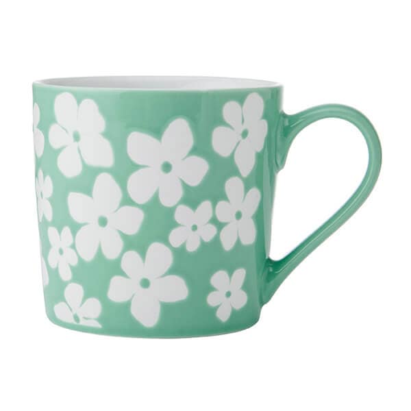 Mikasa Stoneware Mug, Blue Flower, 360ml, Labelled