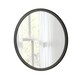 image 1 of Classic Round Contemporary Mirror Black Black | 50x50x2cm