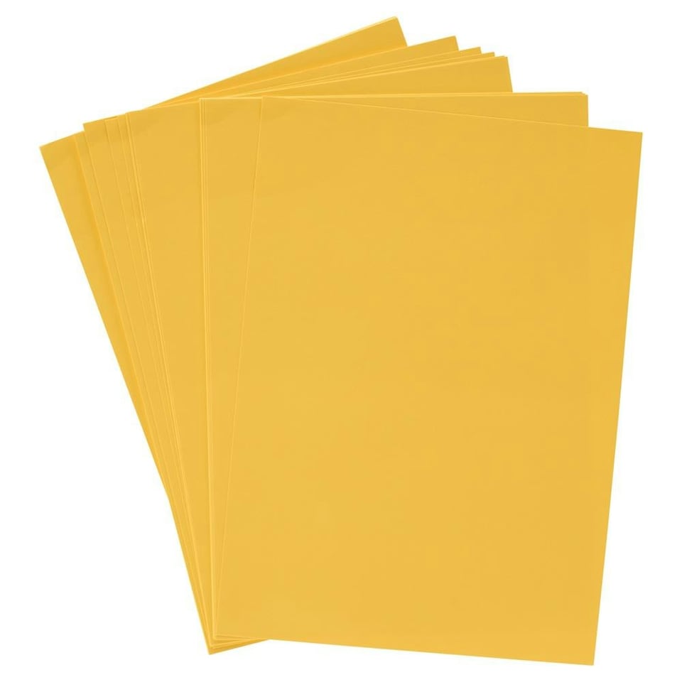 image 1 of Pack of 50 Sheets A4 Lemon Yellow 160gsm Card by Premier Activity