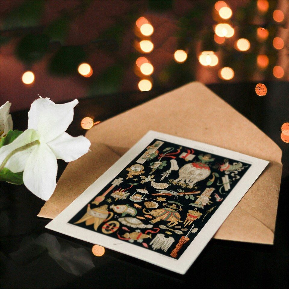 image 1 of Albert Racine Art Card Chinese Ornamental Objects