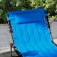image 8 of Outsunny Foldable Sun Lounger Set, 2 Pieces Sun Lounger w/ Padded Seat Blue