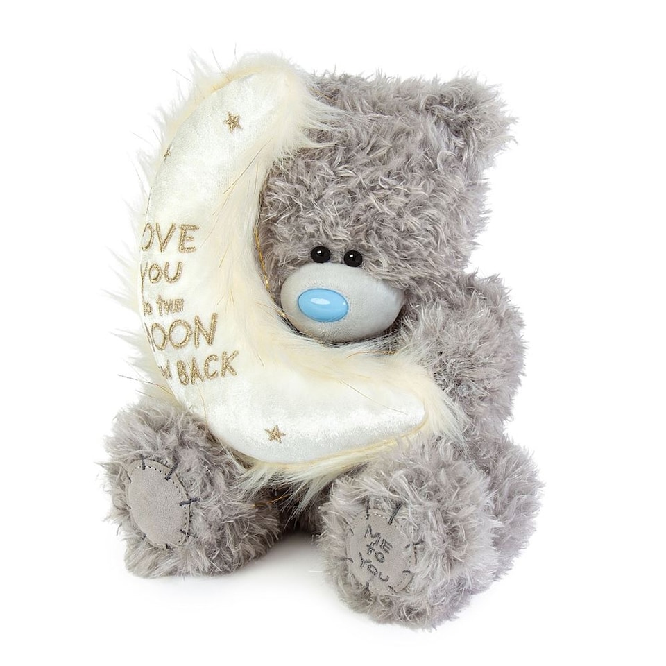 image 1 of Me to You Tatty Teddy 'Love You To The Moon And Back' 19cm High Presented On Premium Gift Plinth Signature Collection