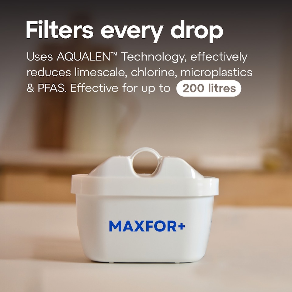 image 1 of AQUAPHOR 3.8L Lago Black with 3 x 200 litre Maxfor+ Filter | Black