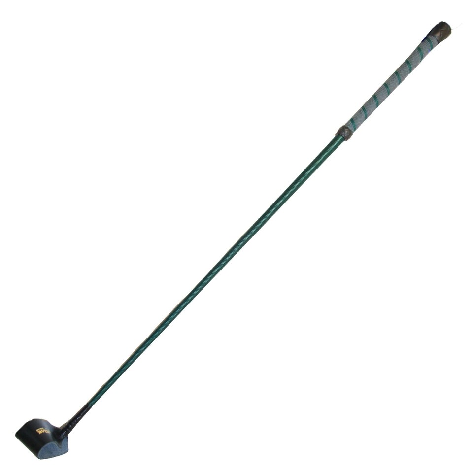 image 1 of MacTack Riding Whip With No3 Leather Keeper - Bottle Green - 26 inches