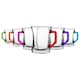 image 1 of LAV Zen+ Glass Coffee Mugs - 225ml - Multicolour - Pack of 6 | Multi | Multicolour