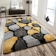 image 2 of Home Republic Pebbles Shaggy Rug - 80 x 150 Silver