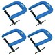 image 1 of 3" (75mm) Deep Throat (4-1/2") G Clamp Grip Holder Clamp Vice Clamping 4 Pack