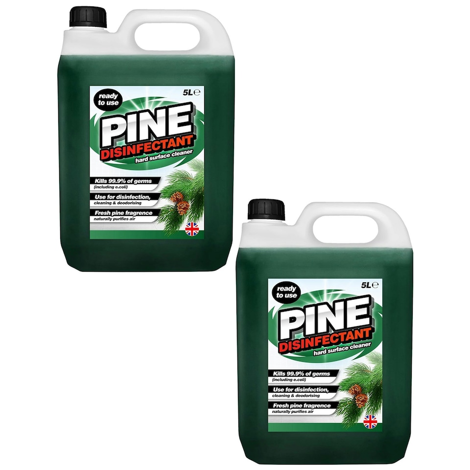 image 1 of 4 x 5L Pine Disinfectant Perfect For All Hard Surfaces Cleans, Purifies & Deodorises