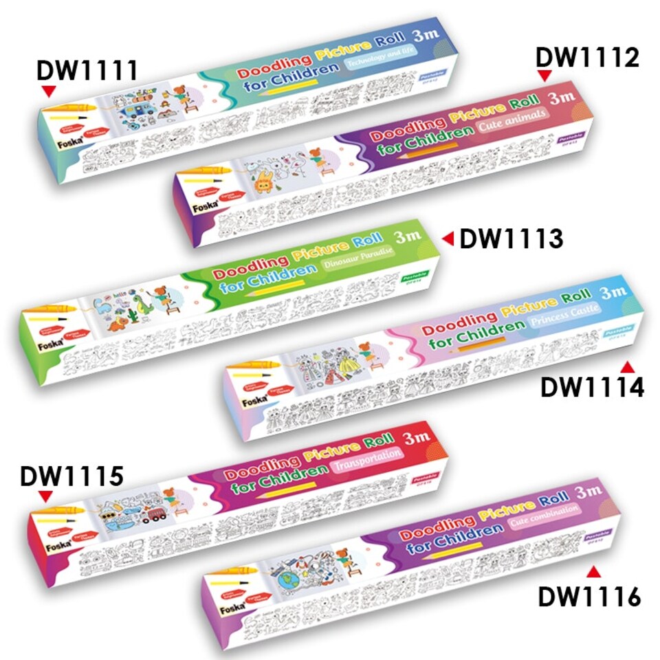 image 1 of Princess's Castle Design Painting Paper Roll