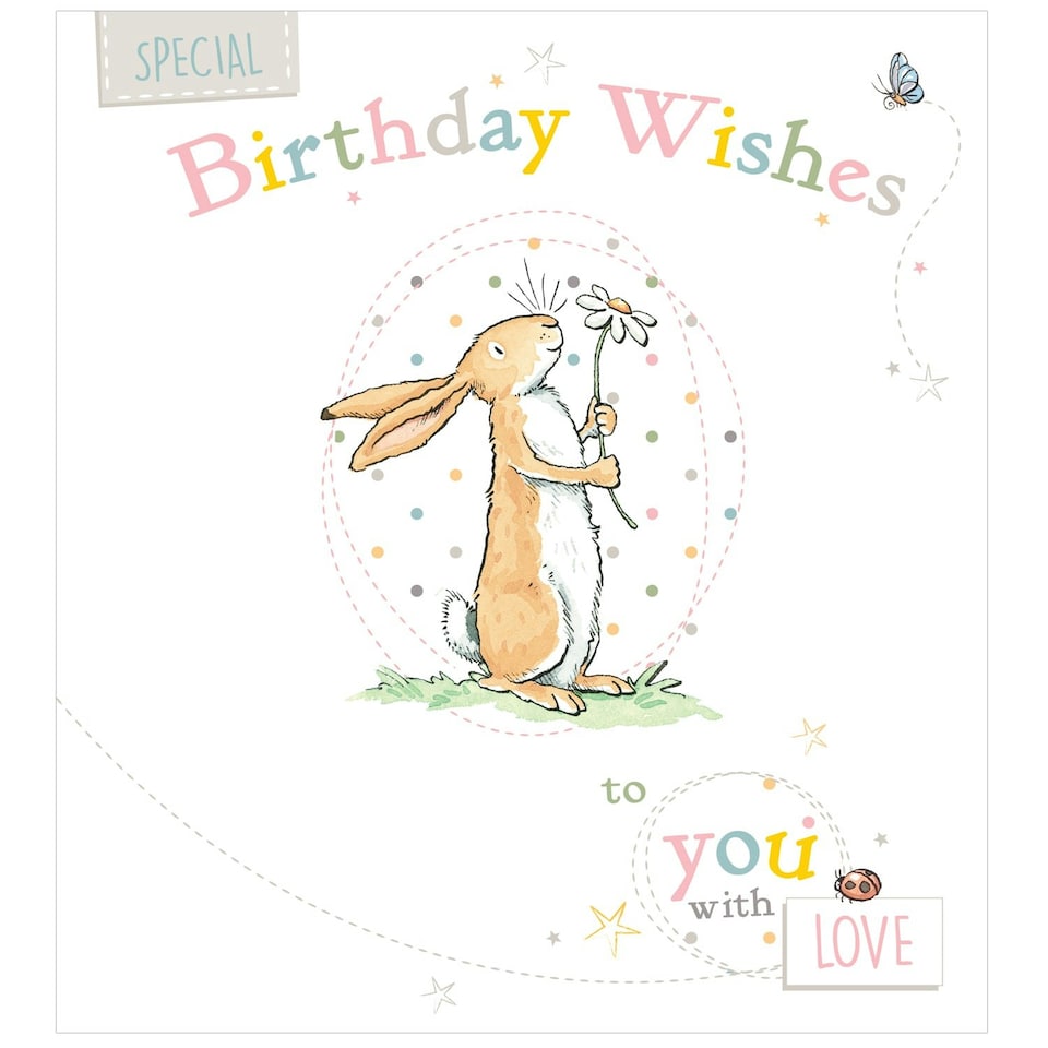 image 1 of Guess How Much I Love You 'Special Birthday Wishes' Card