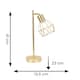 image 5 of ValueLights Angus Brushed Gold Adjustable Geometric Table Lamp | Gold