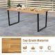 image 5 of COSTWAY Patio Rectangle Dining Table 175 x 80cm Acacia Wood | Brown