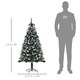 image 3 of HOMCOM 5FT Artificial Snow-Dipped Christmas Tree Xmas Decor w/ Berries Stand