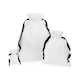 image 2 of Westford Mill Cotton Bag - Soft White/Black - 22cm x 15cm White | 22cm x 15cm