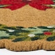 image 3 of Homescapes Coir Doormat Christmas Wreath, 50 x 50 cm