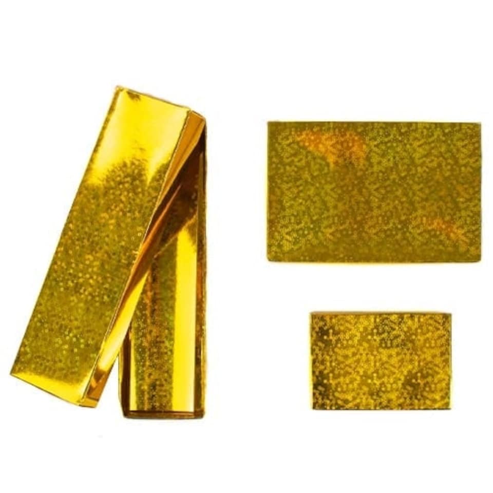 Gold Holographic Christmas Boxes - Pack of 3