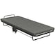 image 1 of HOMCOM Single Folding Bed with Mattress Foldable Guest Bed on Wheels, Grey