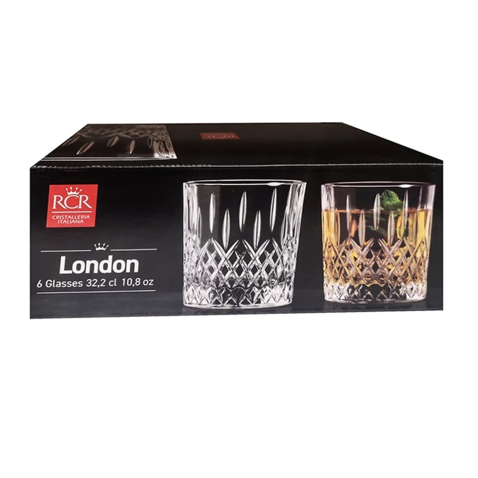 image 1 of RCR London Crystal Glass 320ml Tumblers Set of 6