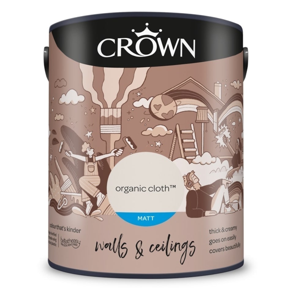 image 1 of Crown Matt Emulsion Organic Cloth 5L