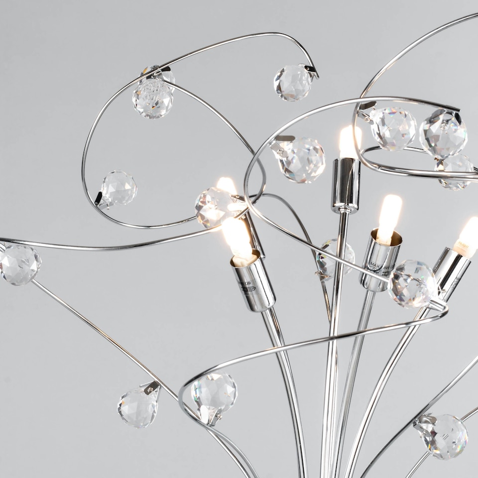 image 1 of BHS Lila Floor Lamp, Chrome