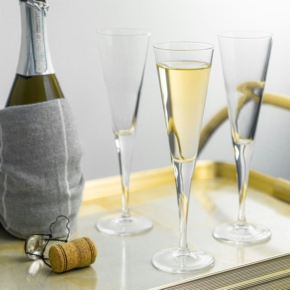 image 1 of Bormioli Rocco Ypsilon Champagne Flutes - 160ml - Pack of 6