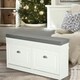 image 6 of Shoe Storage Bench With Cushioned Seat White White