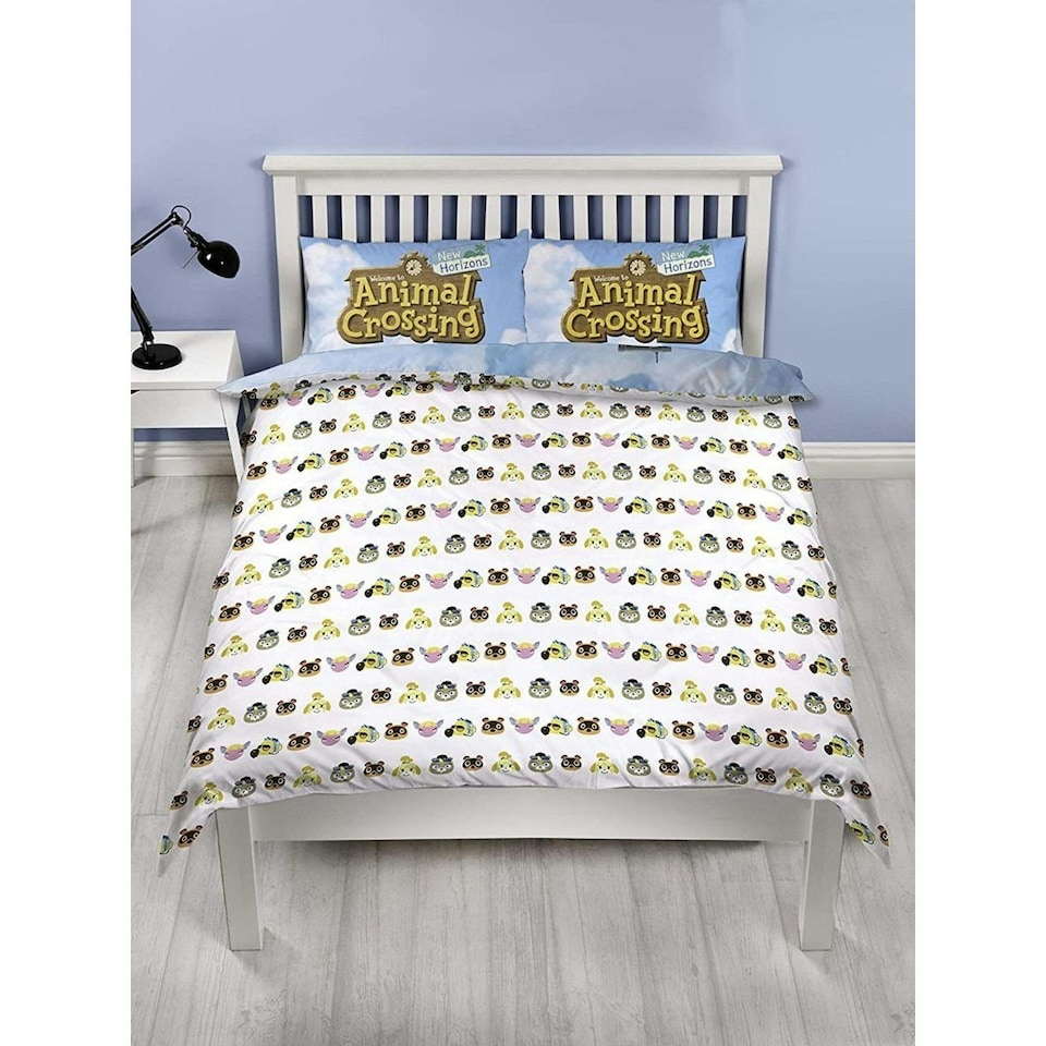 image 1 of Animal Crossing Logo Duvet Cover Set - Multicoloured - Single Multi | Single