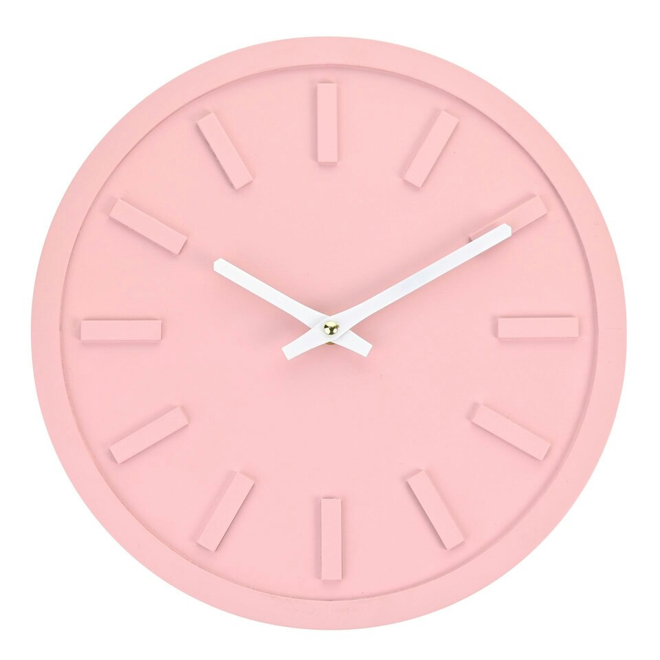 image 1 of Interval Minimalist Wall Clock 30cm - Pink