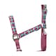 image 2 of Hy Woven Horse Headcollar and Leadrope - Aqua/Fig - Pony