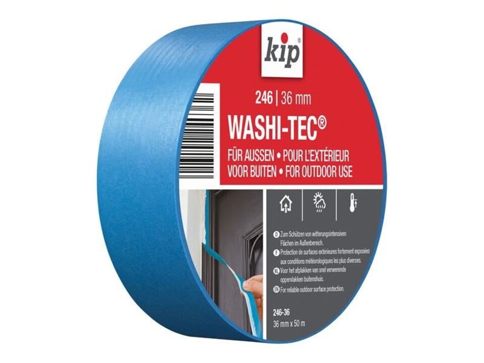 image 1 of KIP - 246 Premium Outdoor WASHI-TEC Masking Tape 36mm x 50m