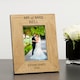image 1 of Personalised Mr & Mrs Wood Picture Frame 6 x 4 Wedding Couple