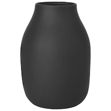Blomus Colora Porcelain Vase 20cm - Peat