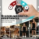 image 4 of SPORTNOW Quiet Magnetic Elliptical Cross Trainer with Bluetooth