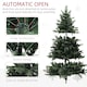 image 8 of HOMCOM 7ft Artificial Spurce Christmas Tree with 3116 Branches