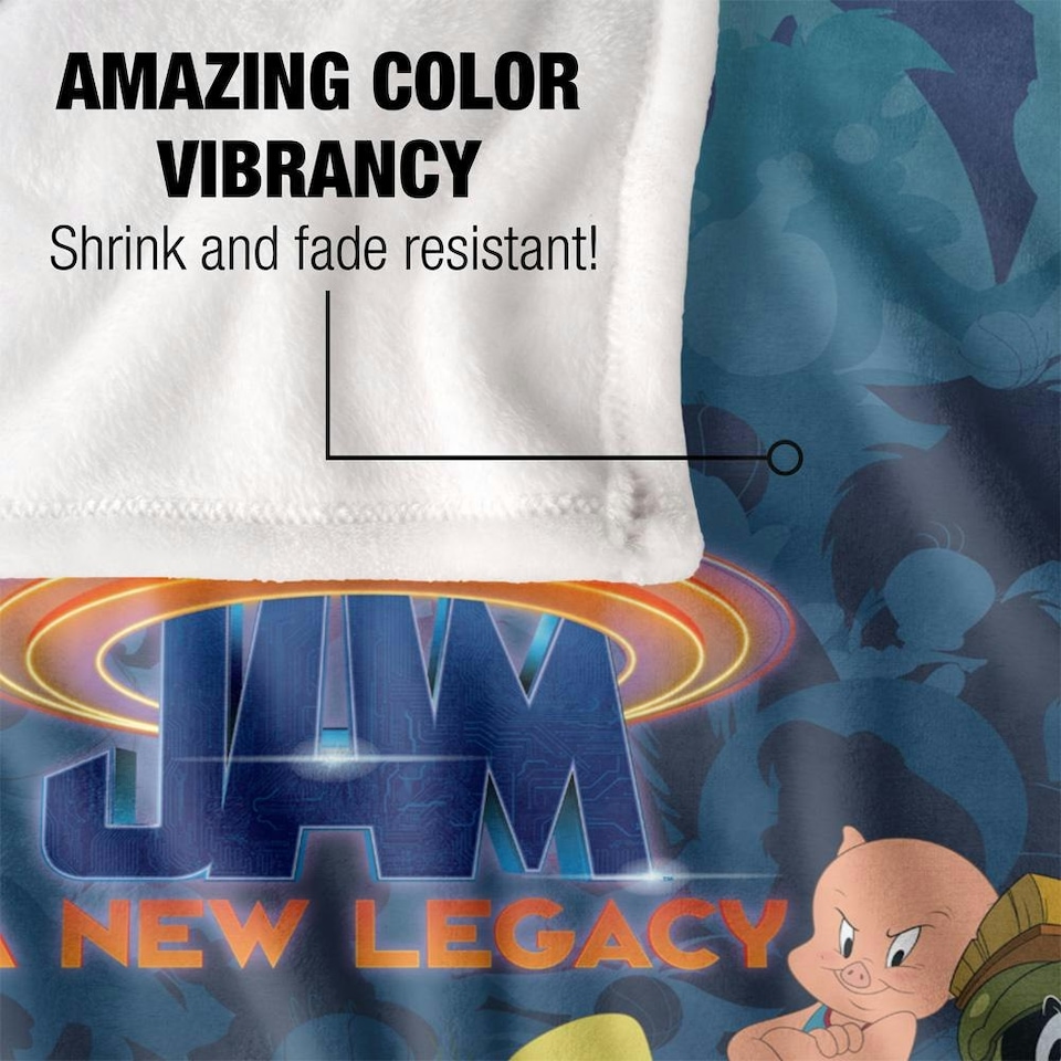 image 1 of Space Jam: A New Legacy Line Up Blanket - Multicoloured - One Size