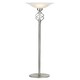 image 2 of Classic Knot Twist Floor Lamp Uplighter in Satin Chrome | Silver