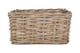 image 3 of Large Rectangular Grey Rattan Storage Basket | Grey | Grey