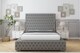 image 1 of Sloomy Ambassador Pewter Dumfries Bed Frame With Mattress With 50"  Upholstered Headboard 4'6 Double