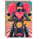 image 1 of Pop Biker Chick Ride or Die Anniversary Valentines Him Husband Card