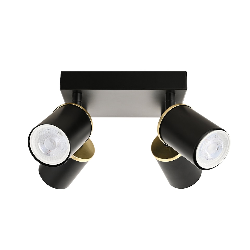 image 1 of Larbert - Black 4 Way Adjustable Spotlight Fitting
